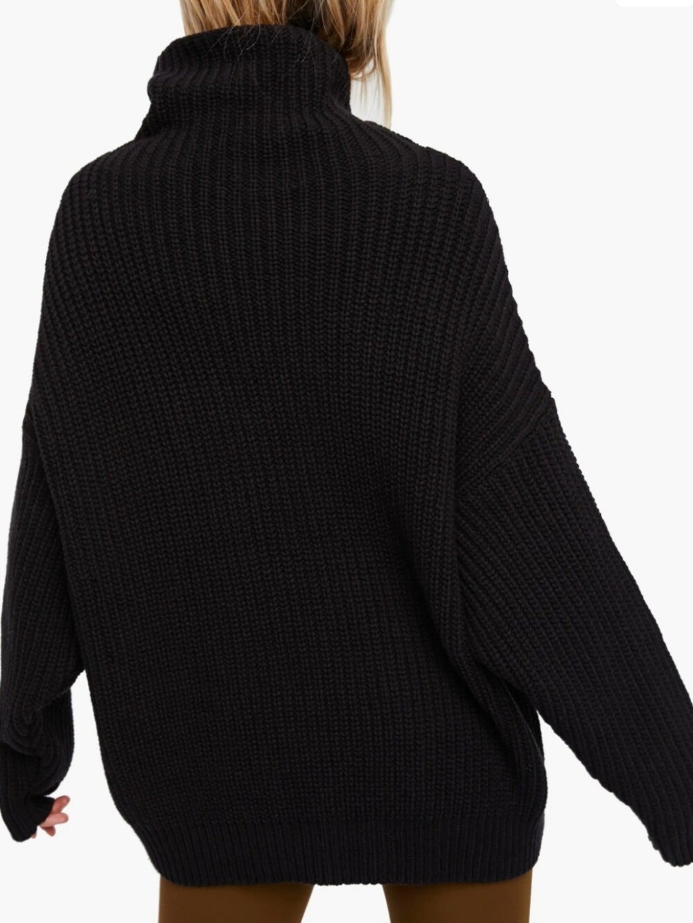 FREE PEOPLE Swim Too Deep Turtleneck Oversized Pullover Sweater